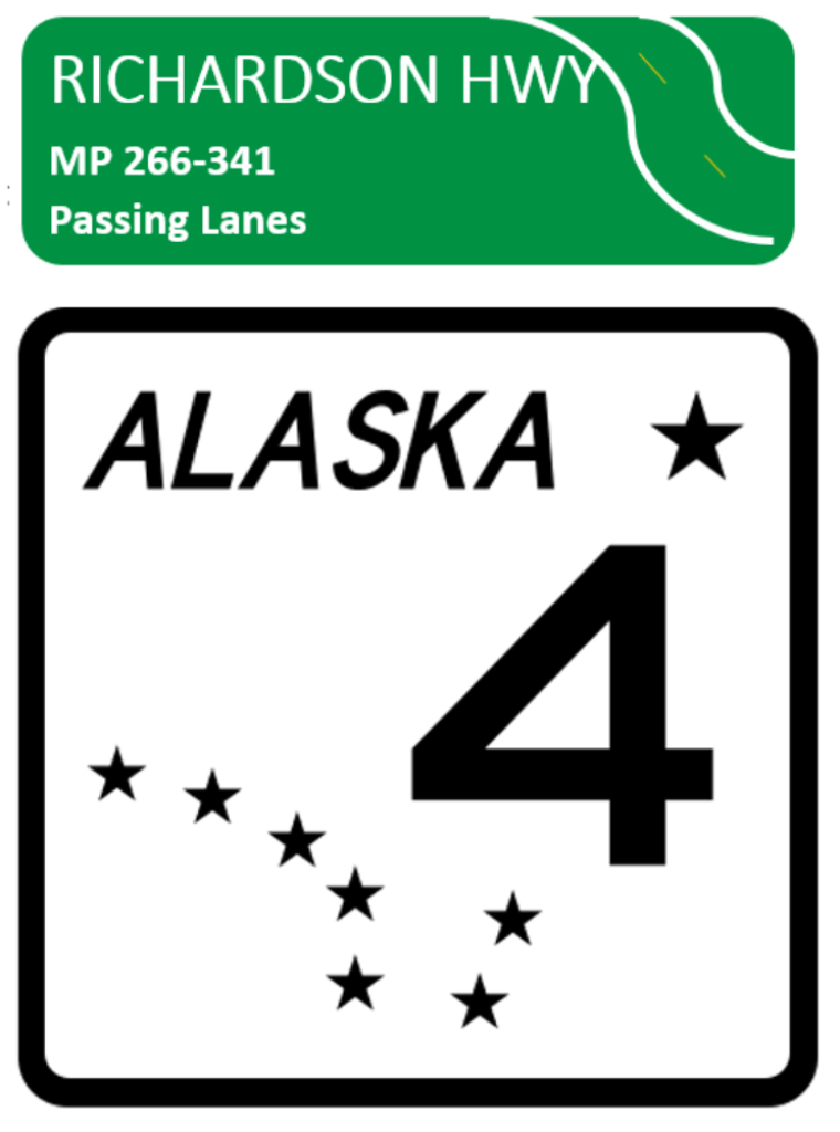 Richardson Highway MP 266-341 Passing Lanes